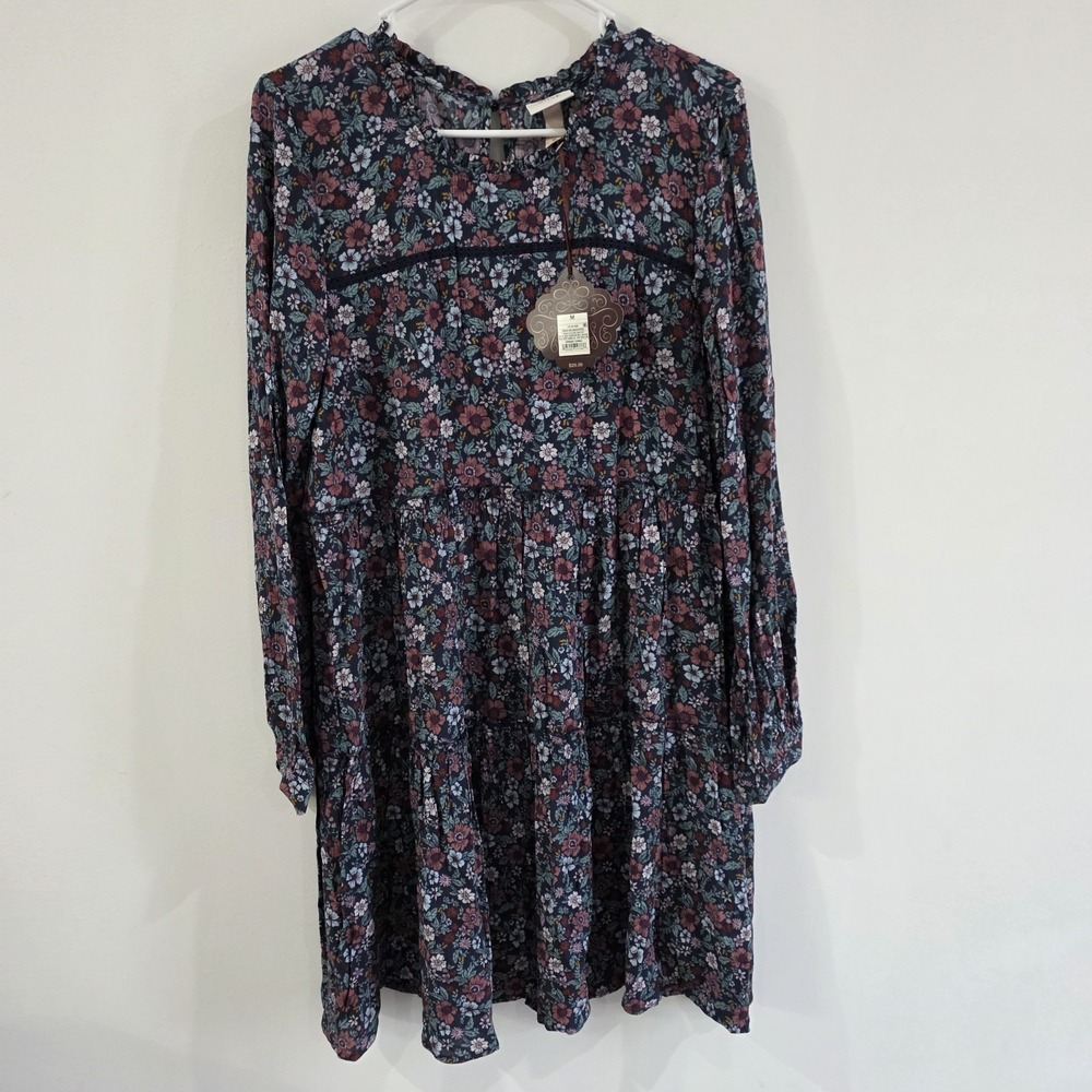 Knox Rose Womens Dress Size Medium Floral Flower Boho Peasant